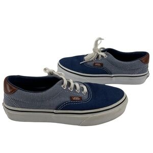 Vans Blue TB4R Canvas Lace Up Sneakers Size 1 Kids
